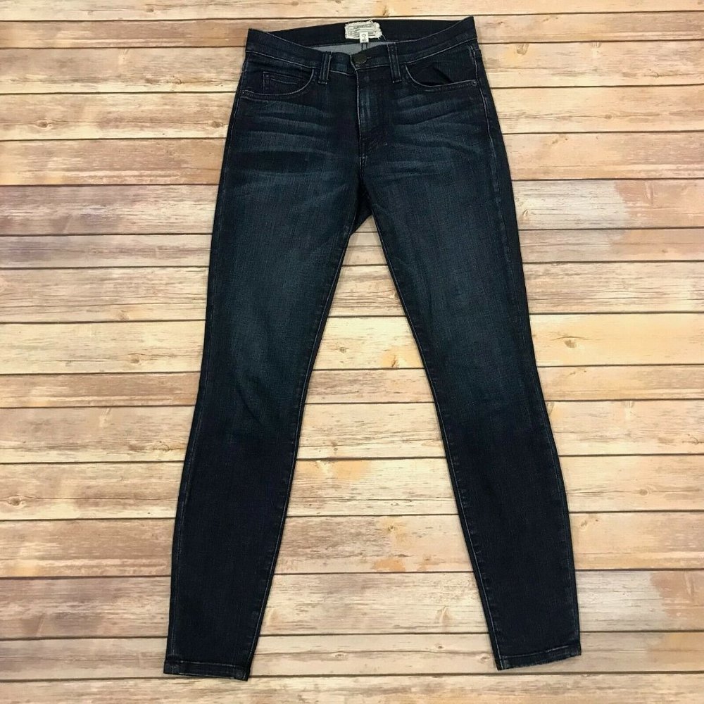 Current Elliott Size 25 High Waist Stiletto Skinny Jeans in Wallace Dark Wash